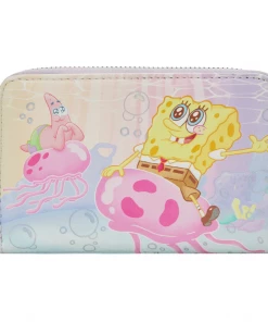 Loungefly SpongeBob SquarePants Jelly Fishing Zip Around Wallet Disney