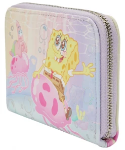 Loungefly SpongeBob SquarePants Jelly Fishing Zip Around Wallet Disney 6 Loungefly SpongeBob SquarePants Jelly Fishing Zip Around Wallet Disney