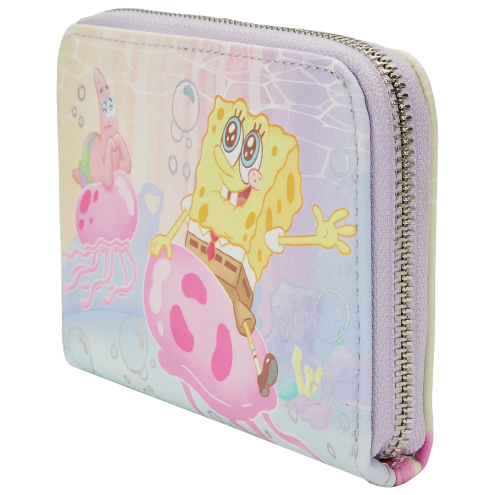 Loungefly SpongeBob SquarePants Jelly Fishing Zip Around Wallet Disney 3 Loungefly SpongeBob SquarePants Jelly Fishing Zip Around Wallet Disney