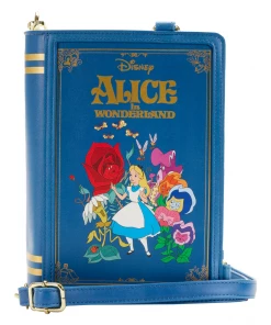 Loungefly Disney Alice In Wonderland Book Convertible Crossbody Bag
