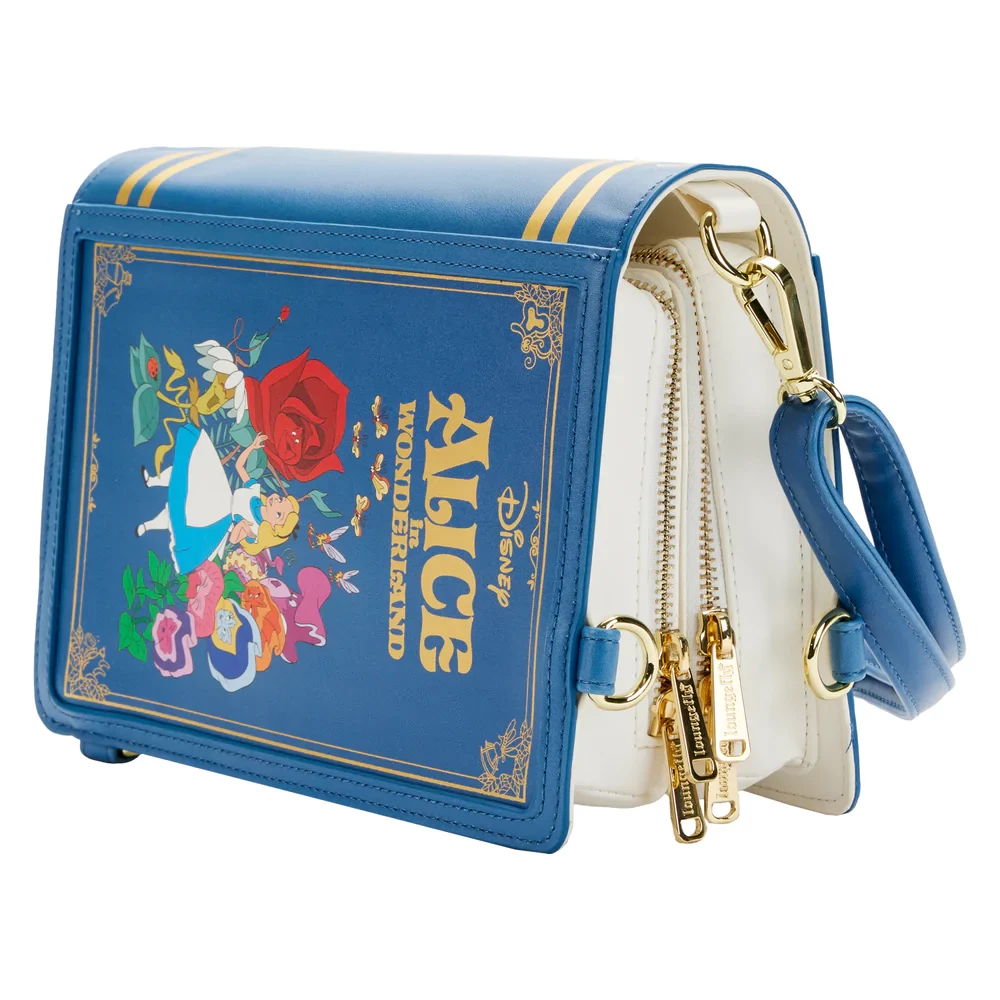Loungefly Disney Alice In Wonderland Book Convertible Crossbody Bag 4 Loungefly Disney Alice In Wonderland Book Convertible Crossbody Bag