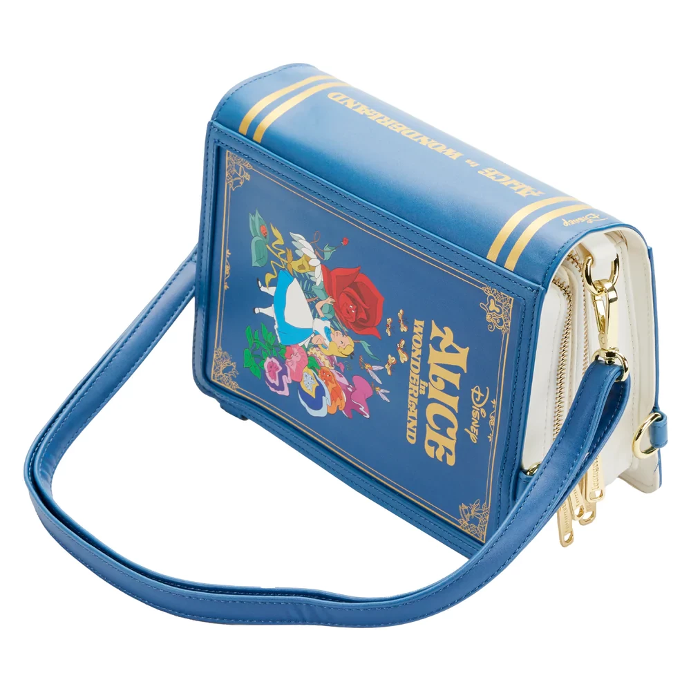 Loungefly Disney Alice In Wonderland Book Convertible Crossbody Bag 6 Loungefly Disney Alice In Wonderland Book Convertible Crossbody Bag