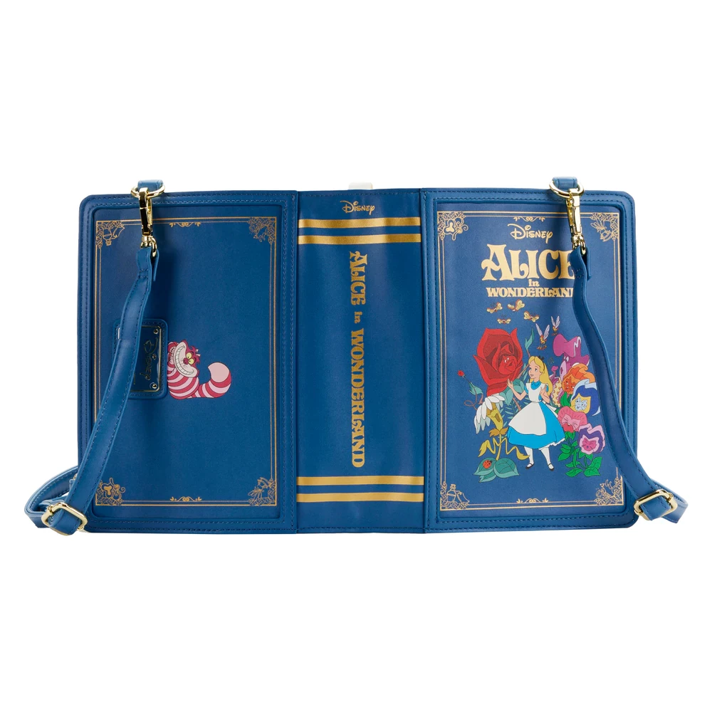 Loungefly Disney Alice In Wonderland Book Convertible Crossbody Bag 3 Loungefly Disney Alice In Wonderland Book Convertible Crossbody Bag
