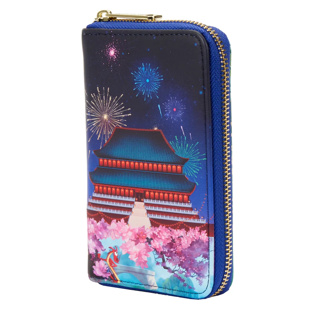 Loungefly Mulan Castle Zip Around Wallet 3 Loungefly Mulan Castle Zip Around Wallet