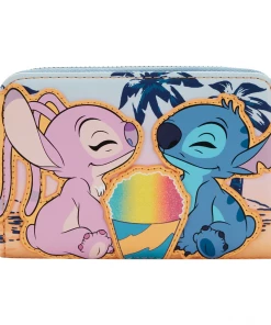 Loungefly Disney Lilo & Stitch Angel And Stitch Snow Cone Date Zip Around Wallet