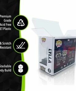 EcoTek Eco-Tek UV/Scratch Resistant Pop Protector: For 2-Pack Funko POP! Vinyl Figures