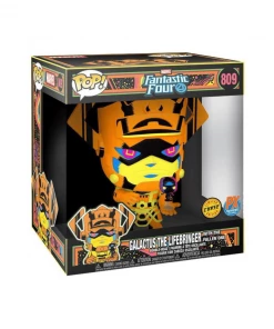 Emerald City Collectibles Jumbo Funko Pop! Fantastic Four: 10" GALACTUS W/ Silver Surfer {Black Light} PX Exclusive (809) [Chase] Hero's & Villian's