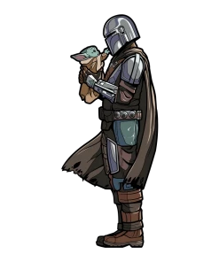 FiGPiN The Mandalorian: The Mandalorian W/ Grogu (827) [PRE-ORDER]
