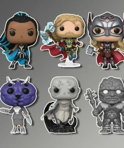 Funko Hero's & Villian's POP Marvel: Marvel Studios' Thor: Love And Thunder - Complete Set Of 6 [PRE-ORDER]