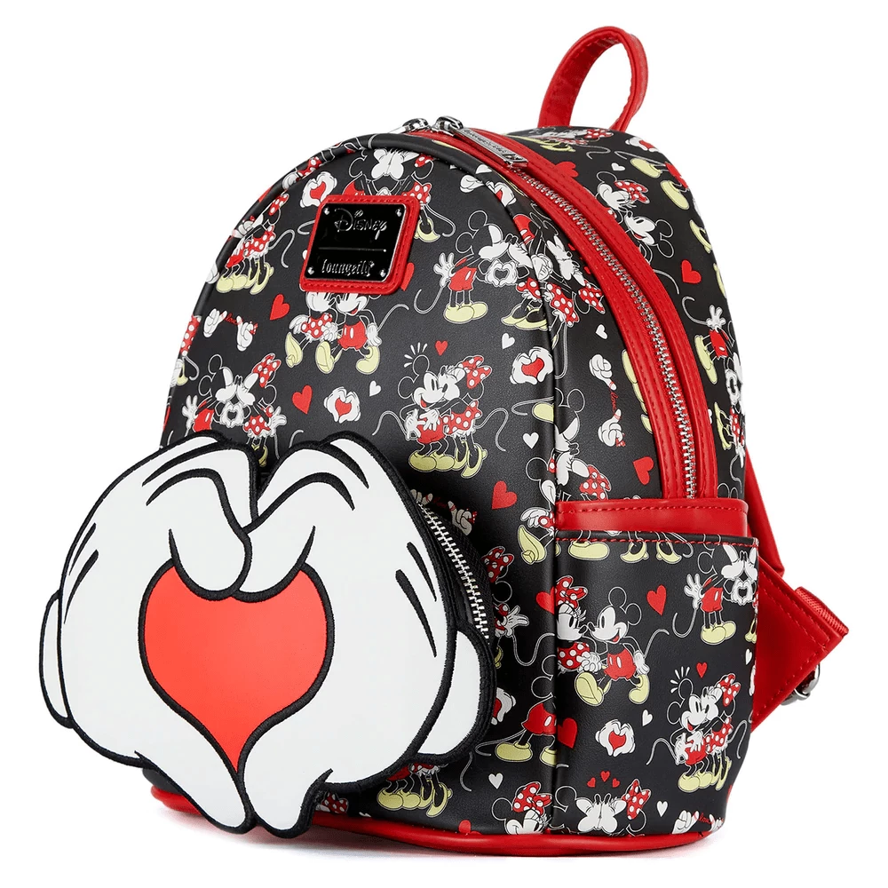 Loungefly Mickey And Minnie Mouse Love Mini Backpack Disney 4 Loungefly Mickey And Minnie Mouse Love Mini Backpack Disney