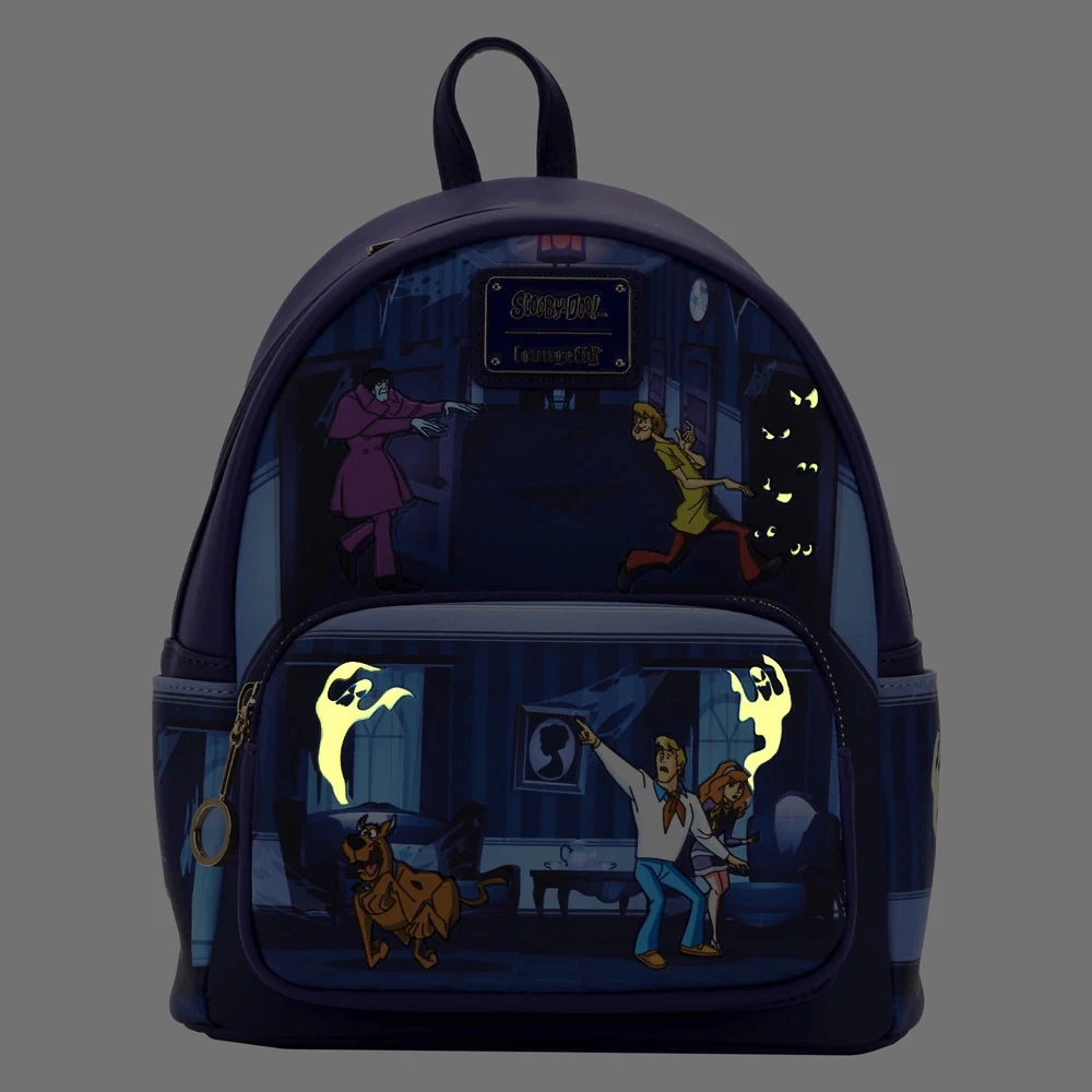 Loungefly Scooby-Doo! Ghost Chase Glow In The Dark Mini Backpack 3 Loungefly Scooby-Doo! Ghost Chase Glow In The Dark Mini Backpack