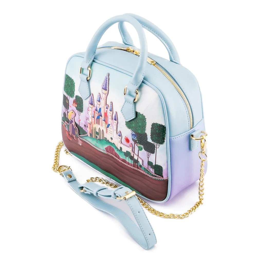 Loungefly Sleeping Beauty Castle Crossbody Bag Disney 4 Loungefly Sleeping Beauty Castle Crossbody Bag Disney
