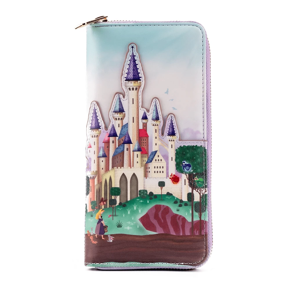 Loungefly Sleeping Beauty Castle Zip Around Wallet 1 Loungefly Sleeping Beauty Castle Zip Around Wallet