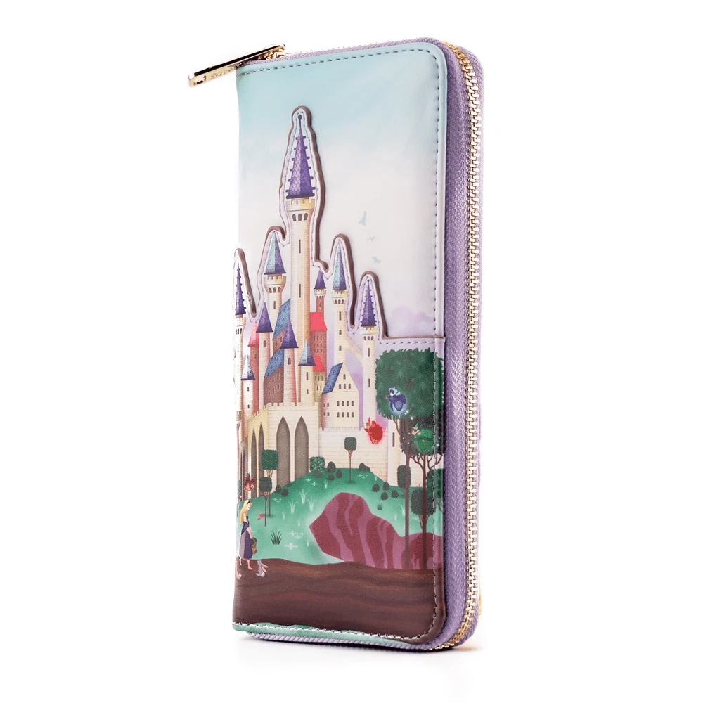 Loungefly Sleeping Beauty Castle Zip Around Wallet 3 Loungefly Sleeping Beauty Castle Zip Around Wallet