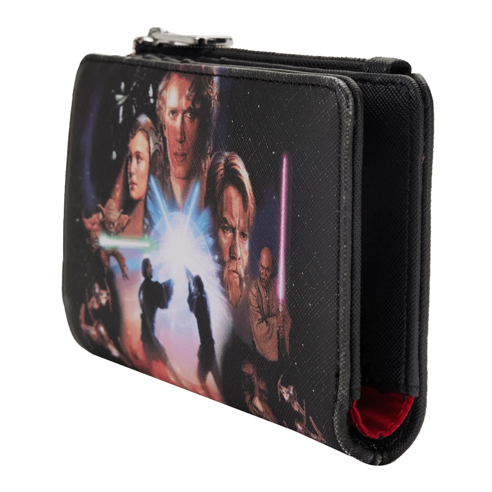 Loungefly Star Wars Prequel Trilogy Flap Wallet 4 Loungefly Star Wars Prequel Trilogy Flap Wallet
