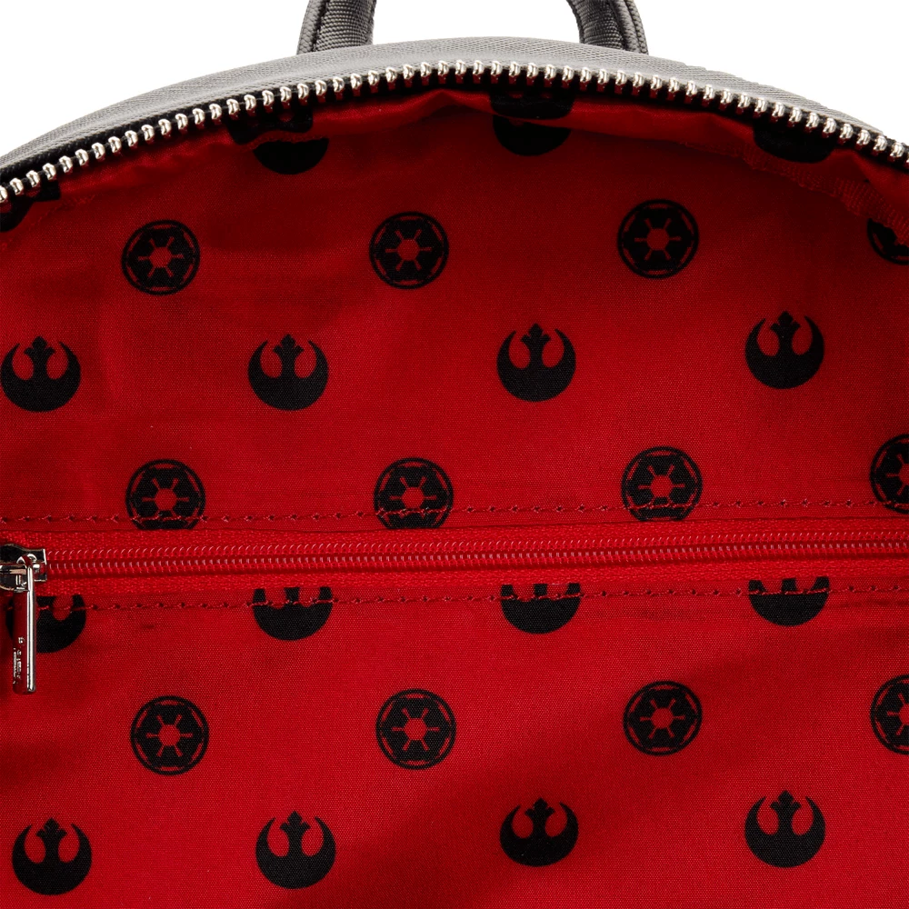 Loungefly Star Wars Prequel Trilogy Triple Pocket Mini Backpack 2 Loungefly Star Wars Prequel Trilogy Triple Pocket Mini Backpack
